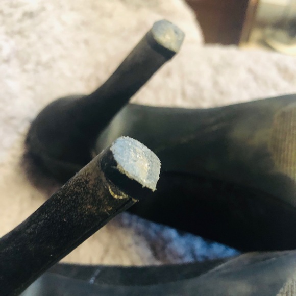 Black/Silver Platform heels - Picture 5 of 8